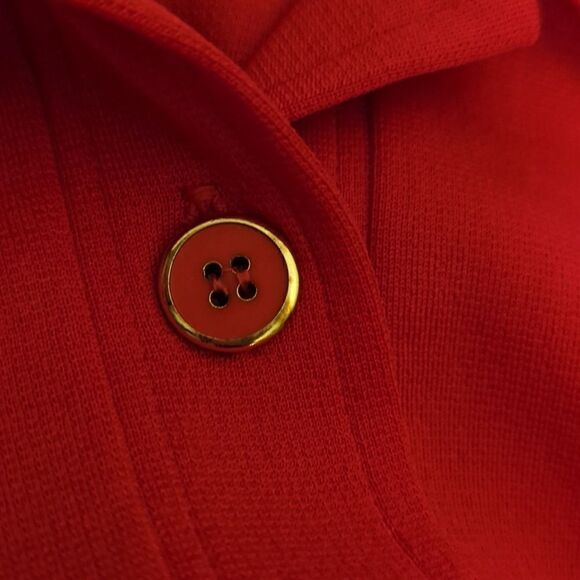 Vintage Red Angelli Mod Tunic top - Picture 4 of 7